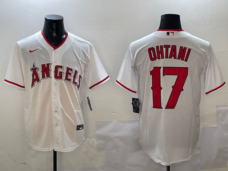 Men Los Angeles Angels #17 Ohtani White Game 2025 Nike MLB Jersey style 1